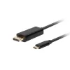 Adaptador USB-C a DisplayPort Lanberg CA-CMDP-10CU-0018-BK Negro 1,8 m