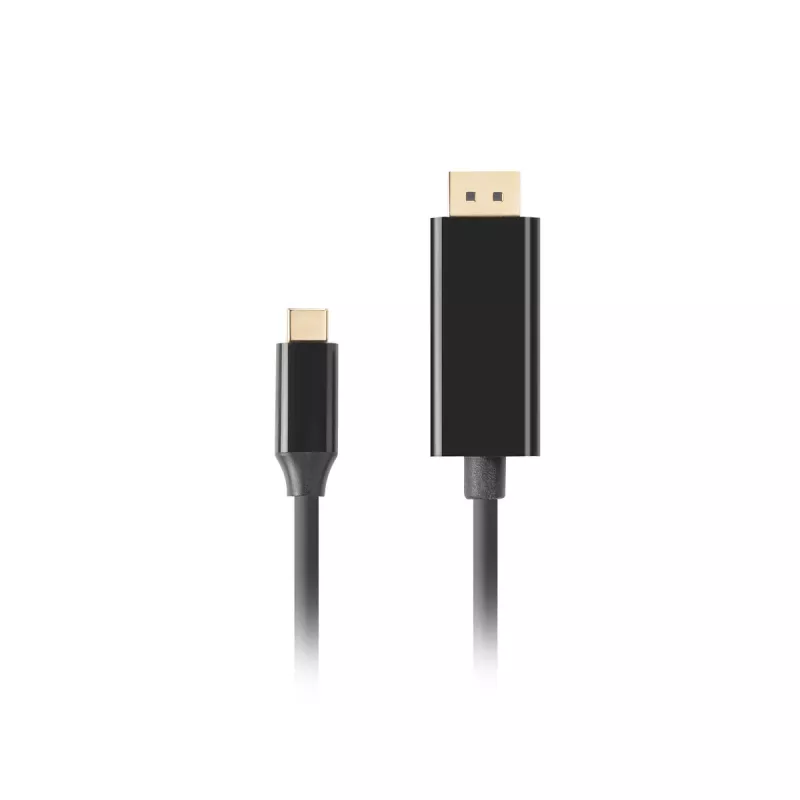 Adaptador USB-C a DisplayPort Lanberg CA-CMDP-10CU-0018-BK Negro 1,8 m