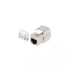 Módulo Keystone Lanberg KSF7-2000 Plano Acero inoxidable
