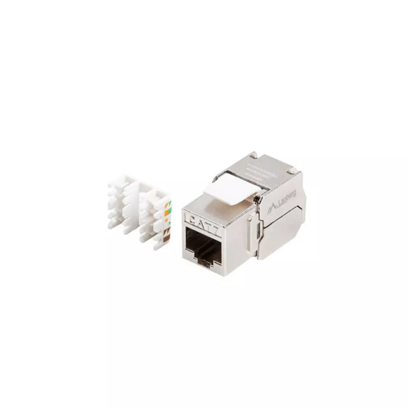 Módulo Keystone Lanberg KSF7-2000 Plano Acero inoxidable