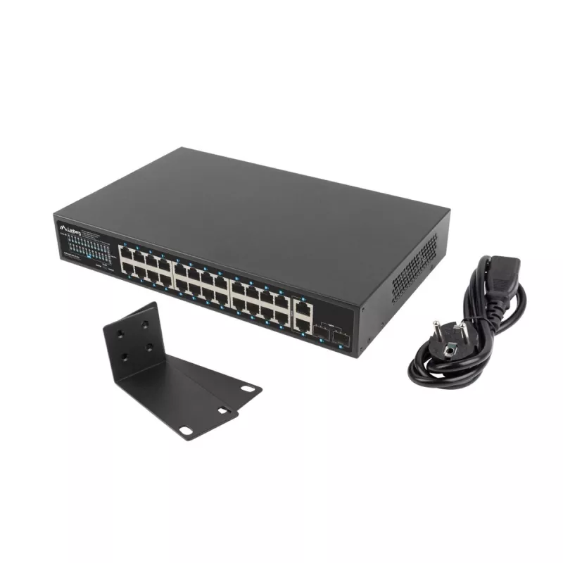 Switch no gestionado Lanberg RSGE-24P-2GE-2S-250 24 puertos montaje en rack