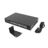 Switch no gestionado LANBERG RSGE-24P-2GE-2S-360 con 24 puertos Ethernet RJ-45