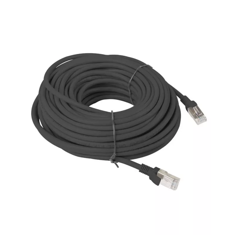 Cable de red LANBERG Cat6 PCU6-10CC-2000-BK — 20 m, U/UTP, RJ-45, negro