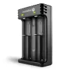 Cargador de pilas everActive LC200 Hogar USB, 2 compartimentos, Li-Ion, compatible con A/AA/AAA/AAAA/C/D, entrada 5 V, salida 4,2 V, negro