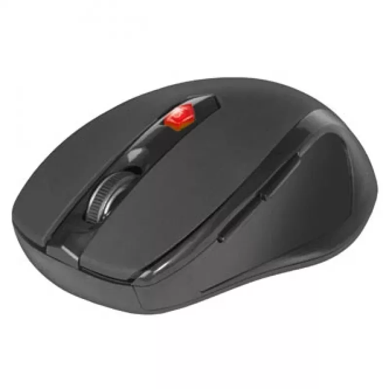 Ratón óptico inalámbrico RF para diestros DEFENDER ULTRA MM-315 — 1600 DPI, 6 botones, receptor USB, negro