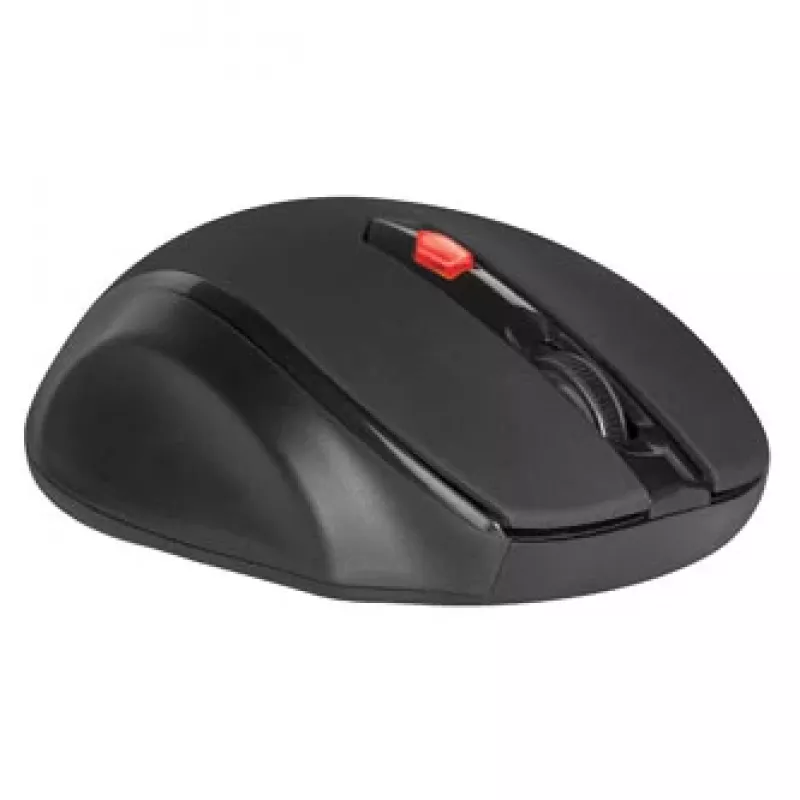 Ratón óptico inalámbrico RF para diestros DEFENDER ULTRA MM-315 — 1600 DPI, 6 botones, receptor USB, negro