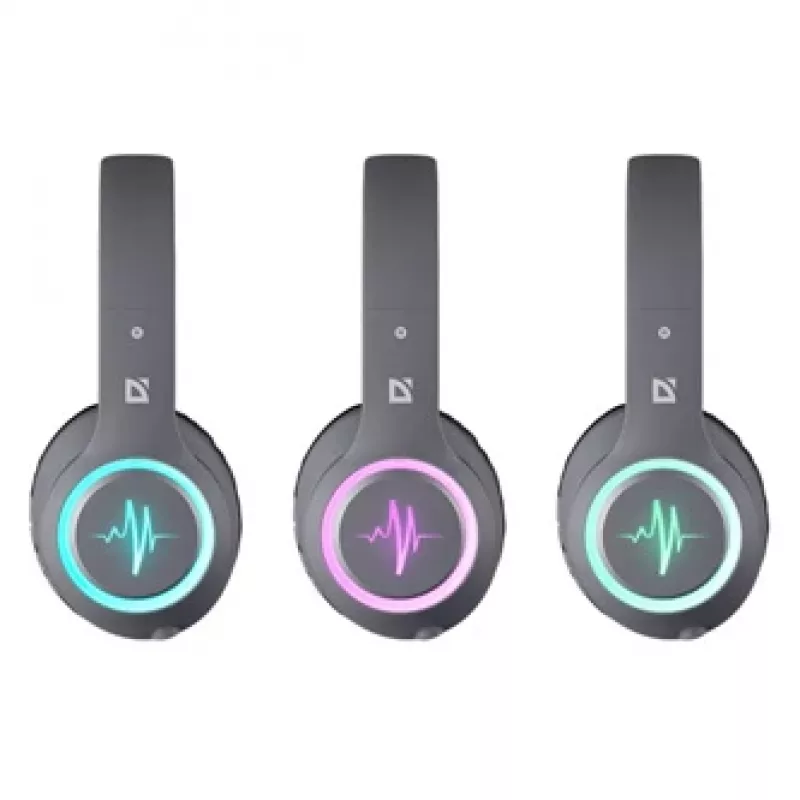 Auriculares DEFENDER FREEMOTION B571 LED inalámbricos binaurales, altavoces de 4 cm, batería de 6–8 h, diseño cerrado, 20–20000 Hz