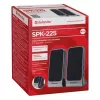 Altavoces DEFENDER SPK-225 2.0 con cable, 4 W RMS, USB/DC 5 V, 3,5 mm, negro