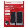 Altavoces DEFENDER SPK-225 2.0 con cable, 4 W RMS, USB/DC 5 V, 3,5 mm, negro
