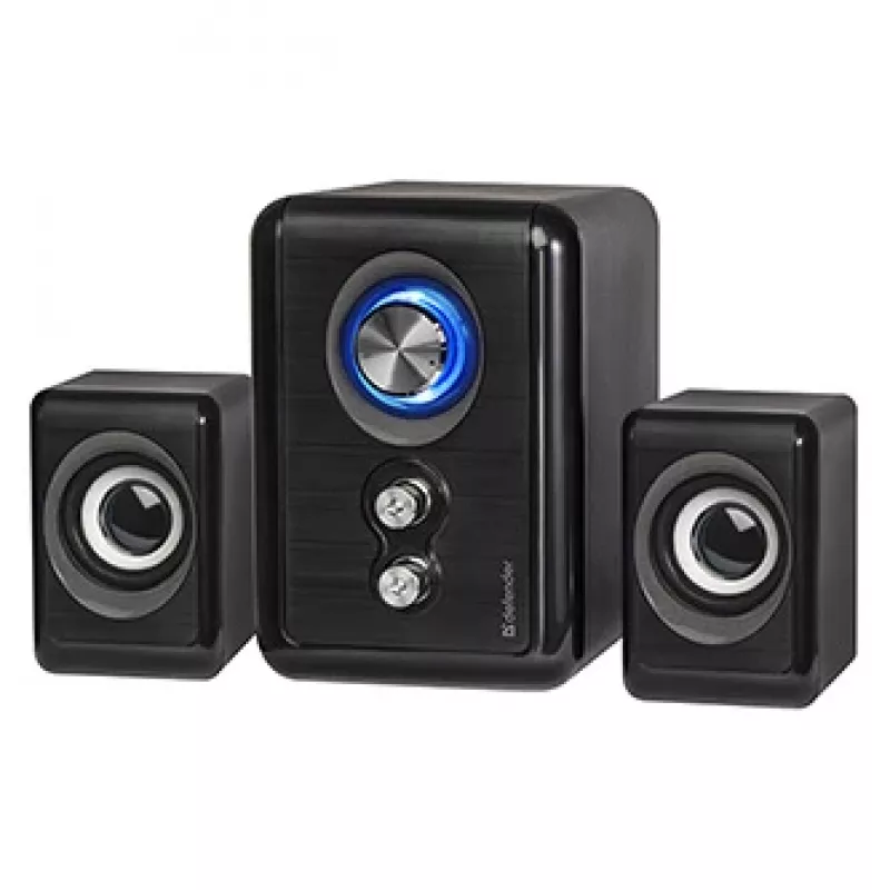 Altavoces DEFENDER V11 11 W con cable 2.1 altavoces satélite de escritorio, USB 5 V, negro