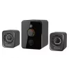 Defender V12 65212 altavoces para ordenador 2.1, 11 W, subwoofer de 5 W, alimentados por USB, retroiluminación LED, negros, 115 x 130 x 223 mm