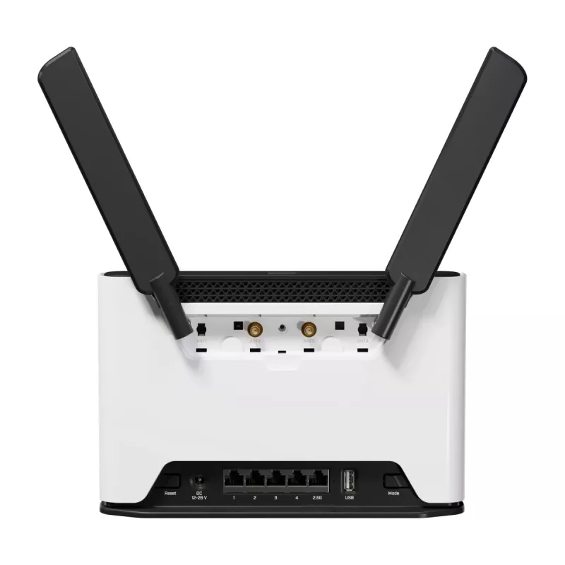 MikroTik Chateau LTE18 AX - Router inalámbrico - Switch de 5 puertos - GigE, 2,5 GigE - Wi-Fi 5, Wi-Fi 6 - Doble banda (S53UG+5HAXD2HAXD-TC&EG18-EA)