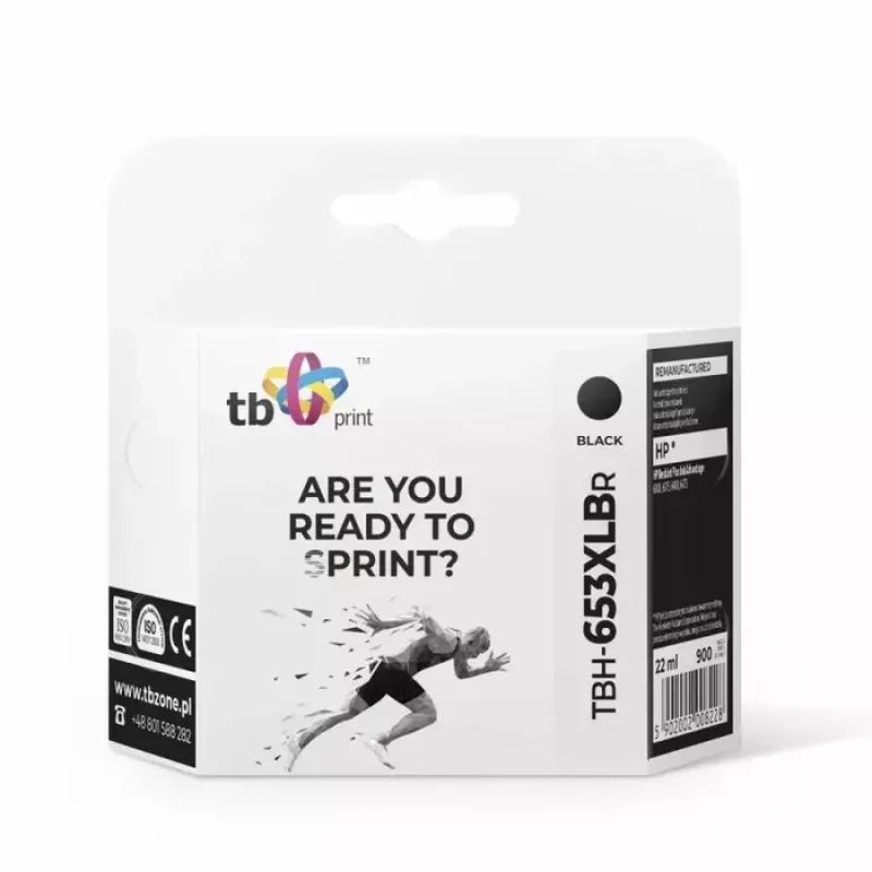 Tinta para HP DJ6075 TBH-653XLBR Negro Ref.