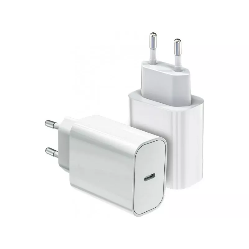 Cargador universal USB C 20W Power Delivery blanco