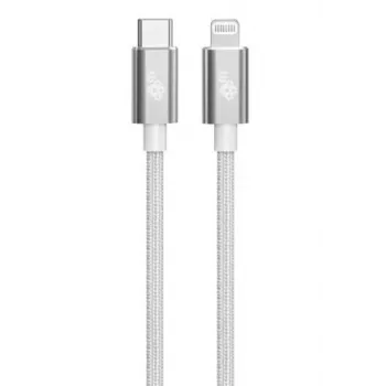 Cable TB USB-C - Lightning trenzado 1m, plata