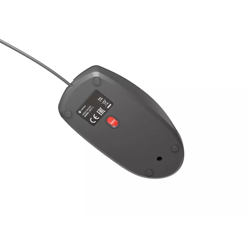 Ratón de oficina con cable NATEC Ruff Plus USB Type-A, diestro, 1200 DPI, 3 botones, negro