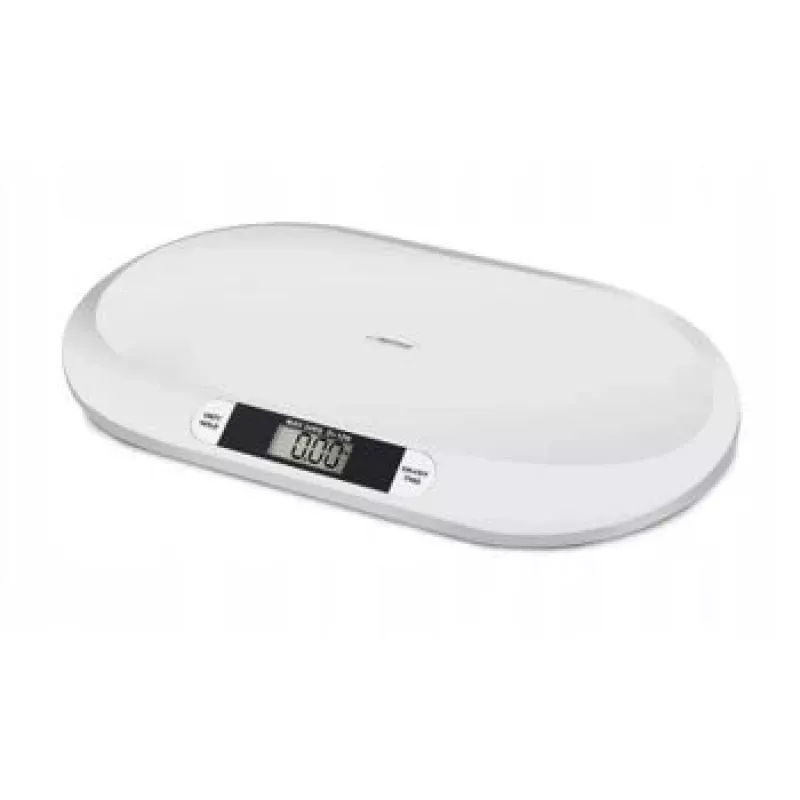 Esperanza EBS019 Bebe báscula electrónica para bebés, 20 kg, precisión de 10 g, pantalla LCD, blanca