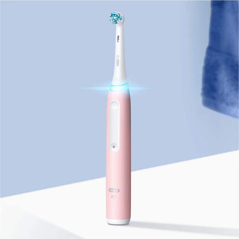 Cepillo de dientes eléctrico Oral-B iO3 Serie recargable para adultos número de cabezales incluidos 1 Blush Pink número de modos de cepillado 3