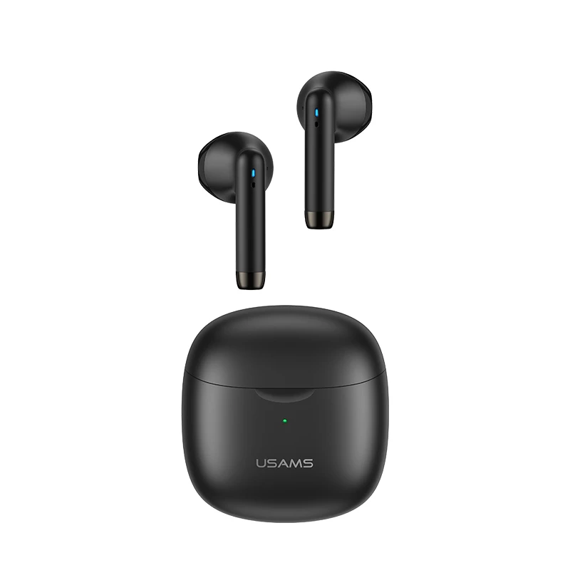 USAMS Auriculares Bluetooth 5.0 TWS IAseries inalámbricos negro/black BHUIA01 (US-IA04)