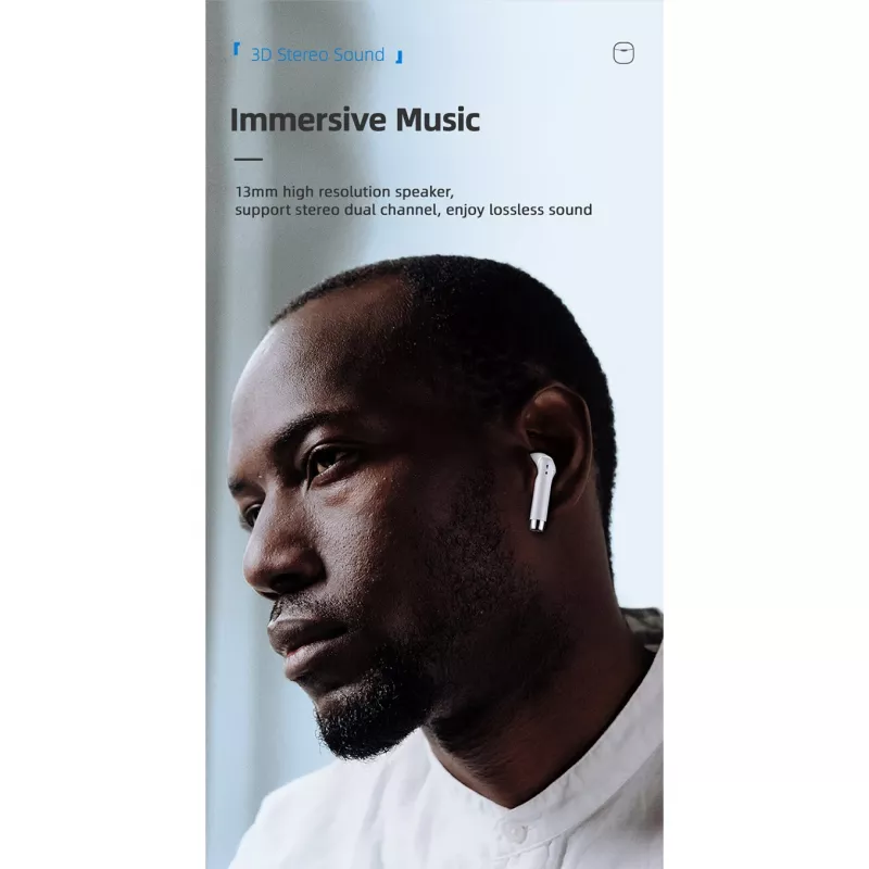 USAMS Auriculares Bluetooth 5.0 TWS IAseries inalámbricos negro/black BHUIA01 (US-IA04)