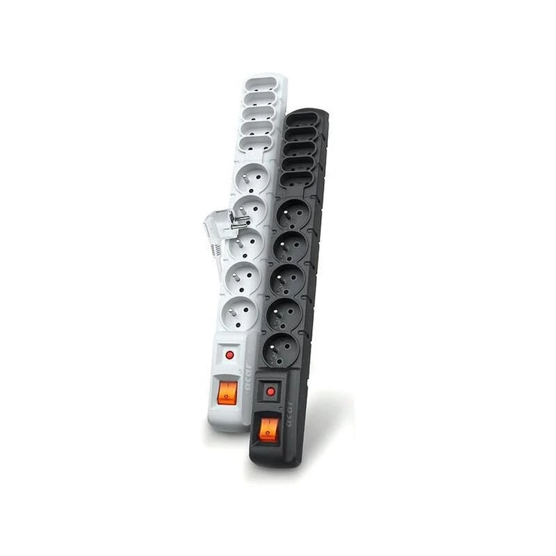 HSK DATA S10 3 m cable alargador 10 tomas AC interior/exterior negro