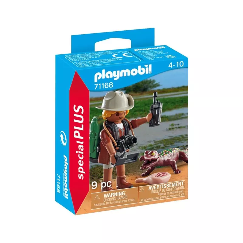 Playmobil Special Plus investigador con cría de caimán set de juego