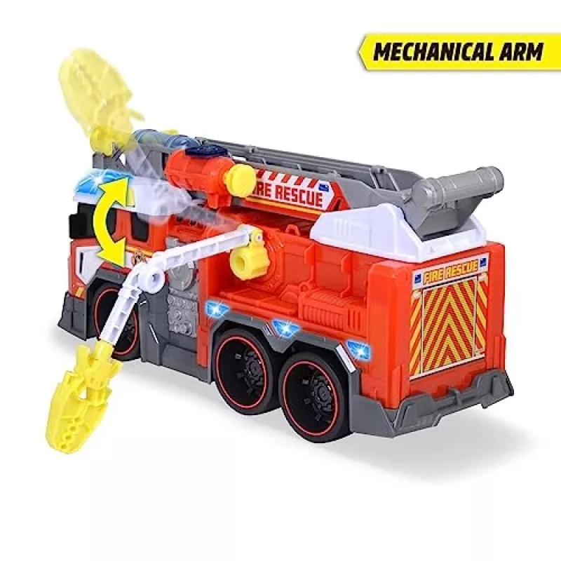 Coche de juguete bombero Dickie modelo 203307000 — a pilas, a partir de 3 años, colores: negro/azul/rojo/blanco/amarillo