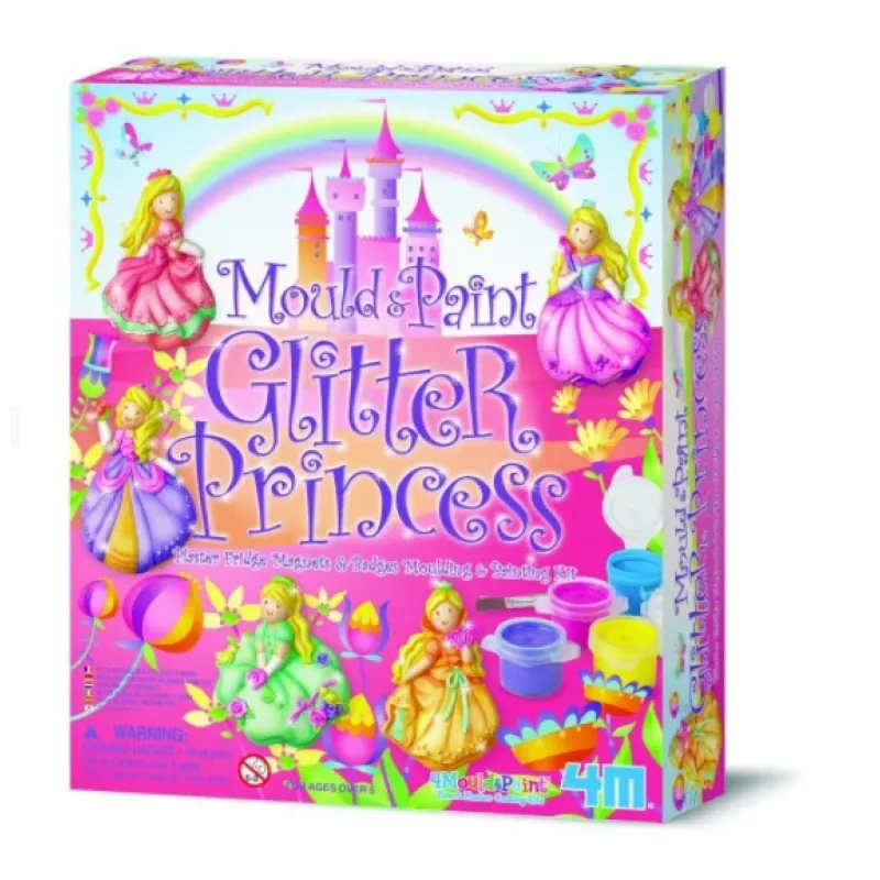 Set creativo 4m Glitter Princesses modelo 3528 — set de manualidades con decoraciones de purpurina