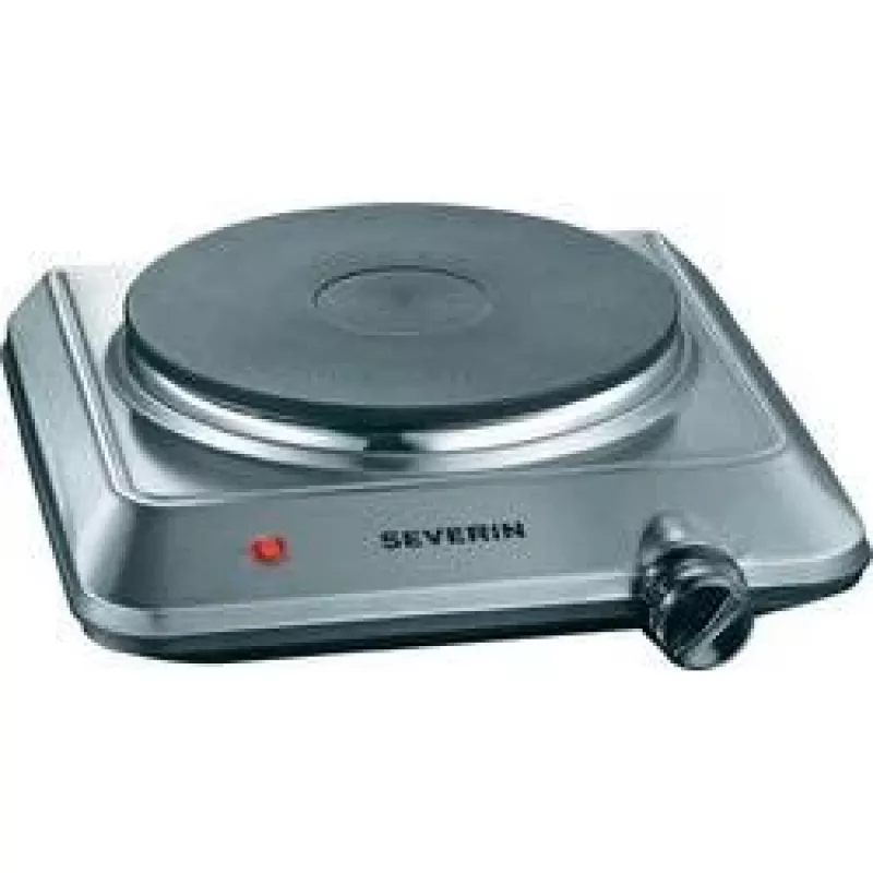 SEVERIN KP 1092 - Placa de cocina eléctrica - 1,5 kW - Acero inoxidable cepillado