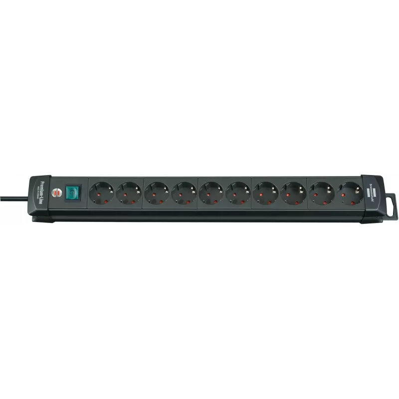 Brennenstuhl 1951100100 Regleta de enchufes 3 m 10 tomas interior negro
