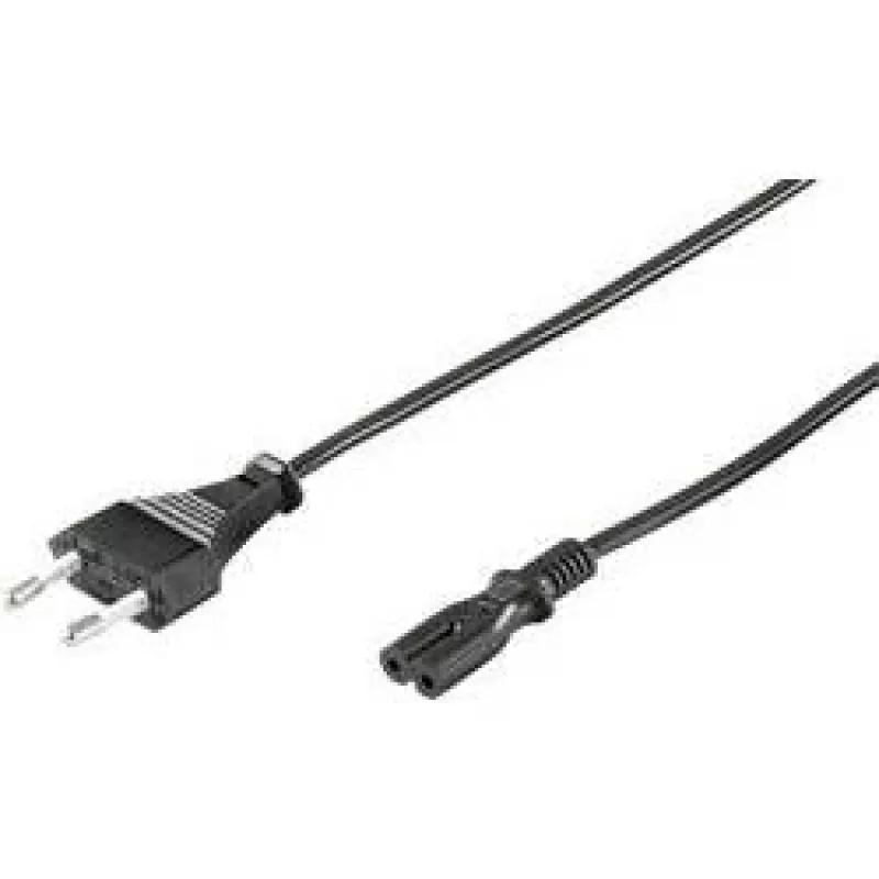 Cable de alimentación europeo Goobay 1.5 m Negro