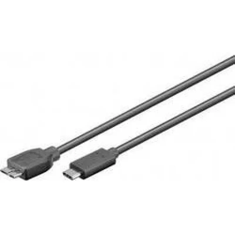 Wentronic goobay - Cable USB - Micro-USB Type-B (conector macho) a USB-C (conector macho) - USB 3.1 - 60 cm - conector C reversible (67995)