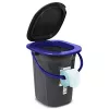 GreenBlue GB320BB inodoro portátil de camping tipo cubo, 19 l, negro/azul marino