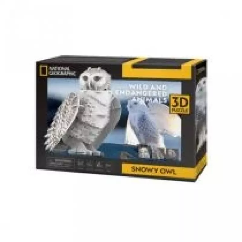 Puzle 3D CubicFun NG búho nival 32 piezas animales a partir de 8 años