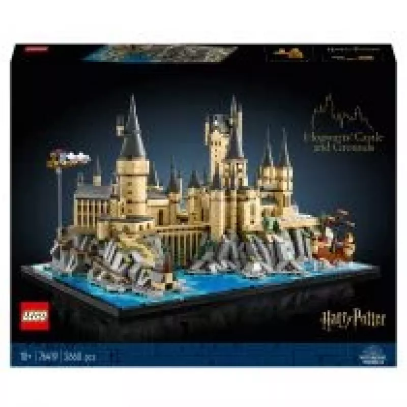 LEGO 76419 Castillo de Hogwarts y terrenos de Harry Potter, gran set para adultos con escenarios icónicos: Gran Comedor, Cámara de los Secretos y más, San Valentín