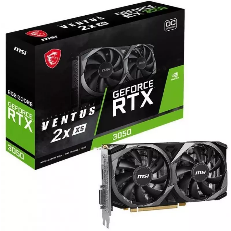 MSI VENTUS GEFORCE RTX 3050 2X XS 8G OC Tarjeta gráfica NVIDIA 8 GB GDDR6