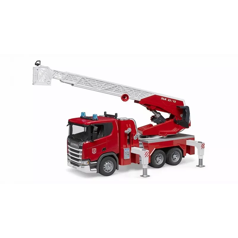 Vehículo de bomberos BRUDER Scania Super 560R Rojo Blanco Plástico 3+