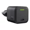 Cargador para dispositivos móviles Green Cell CHARGC06, USB-C 33W, Quick Charge 3.0, entrada AC 100–240V, negro