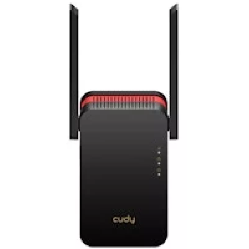Amplificador de señal Wi‑Fi Cudy RE3000 2400–5000 MHz, 802.11ax/ac/n/g/b/a, Ethernet 100 Mbps, antena externa, negro/rojo