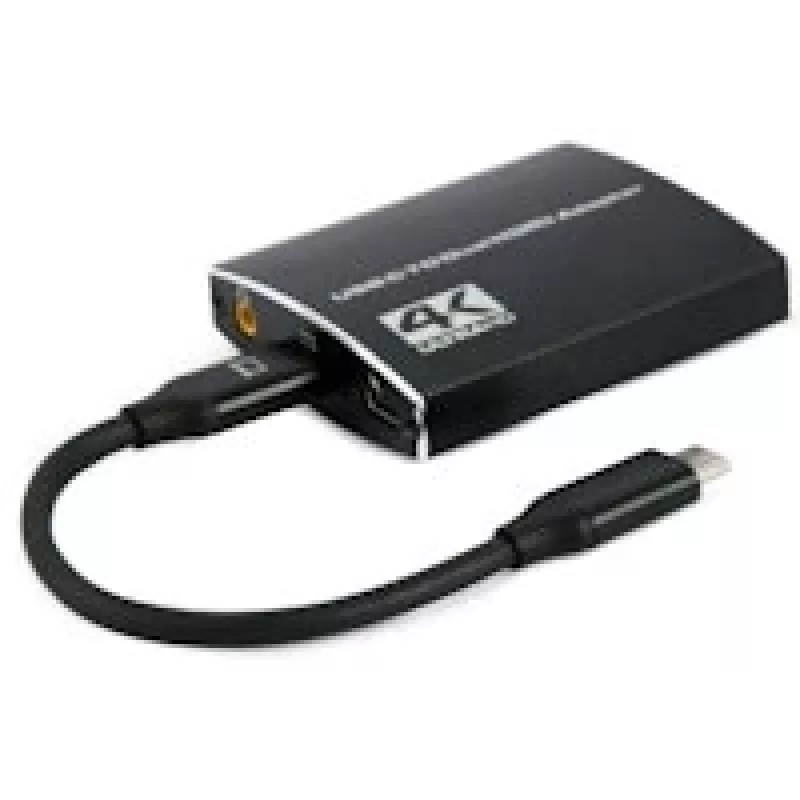 Gembird A-CM-HDMIF2-01 adaptador USB-C a doble HDMI, 4K 60Hz, negro