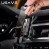Soporte para móvil coche USAMS 4,7-7 inch universal soporte para smartphone en coche por gravedad pinza para rejilla de ventilación soporte GPS compatible con iPhone Xiaomi Samsung