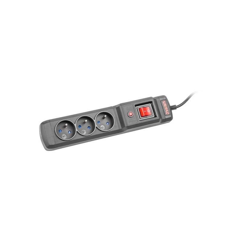 Protección contra sobretensiones ARMAC M3/15/CZ 1,5 m negro 3 tomas regleta con cable