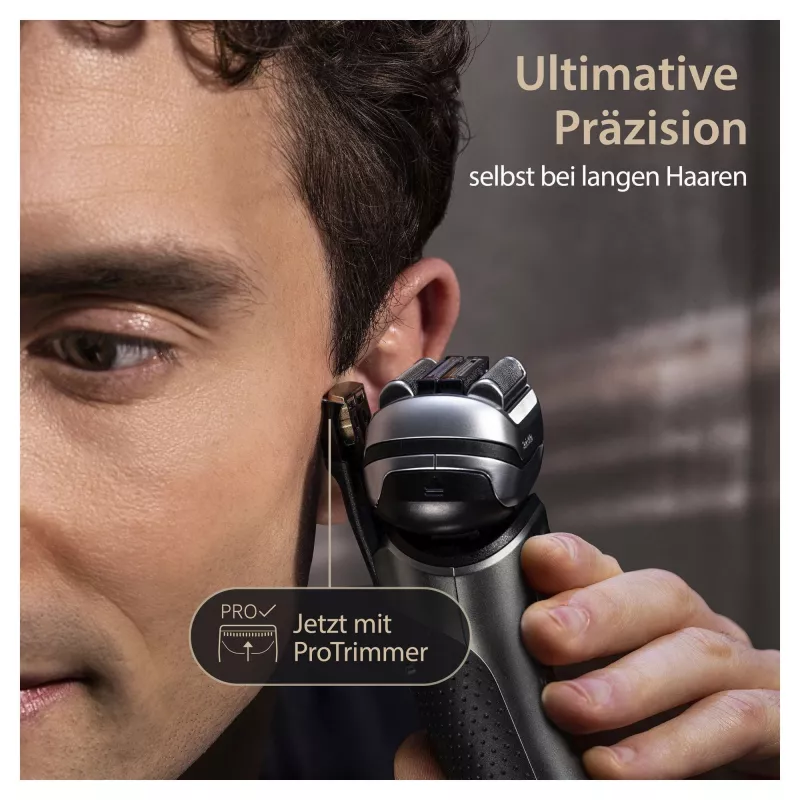 Braun Series 9 Pro+ 9565cc Afeitadora en húmedo y en seco Afeitadora de láminas Recortadora Metallic
