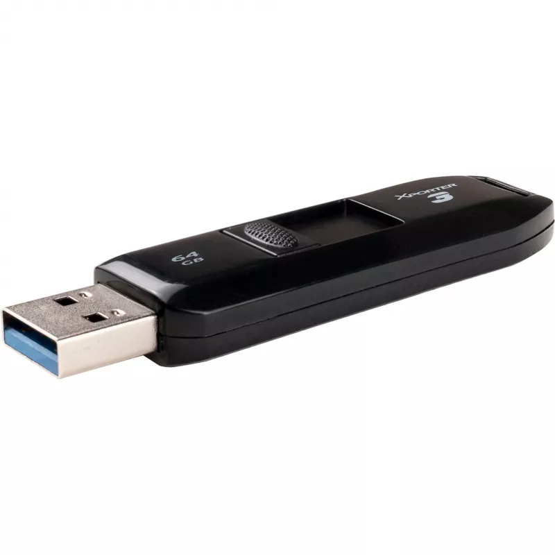 Memoria flash USB PATRIOT Xporter 64 GB USB Type-A 3.2 Gen 1 (deslizante, negro, 80 MB/s)