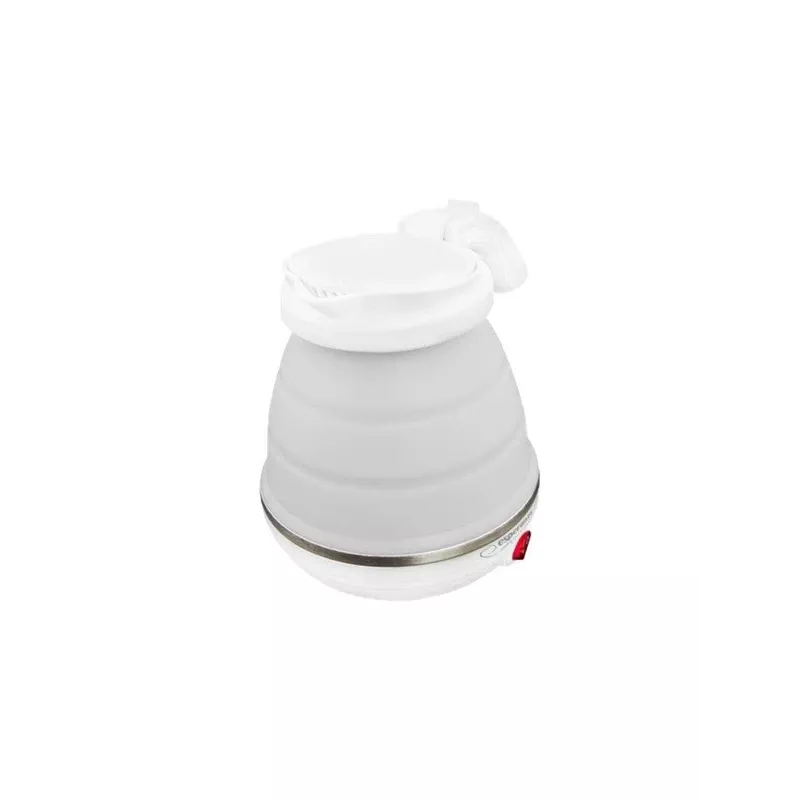Hervidor eléctrico ESPERANZA EKK023 — 0,5 l, 750 W, blanco, acero inoxidable y plástico