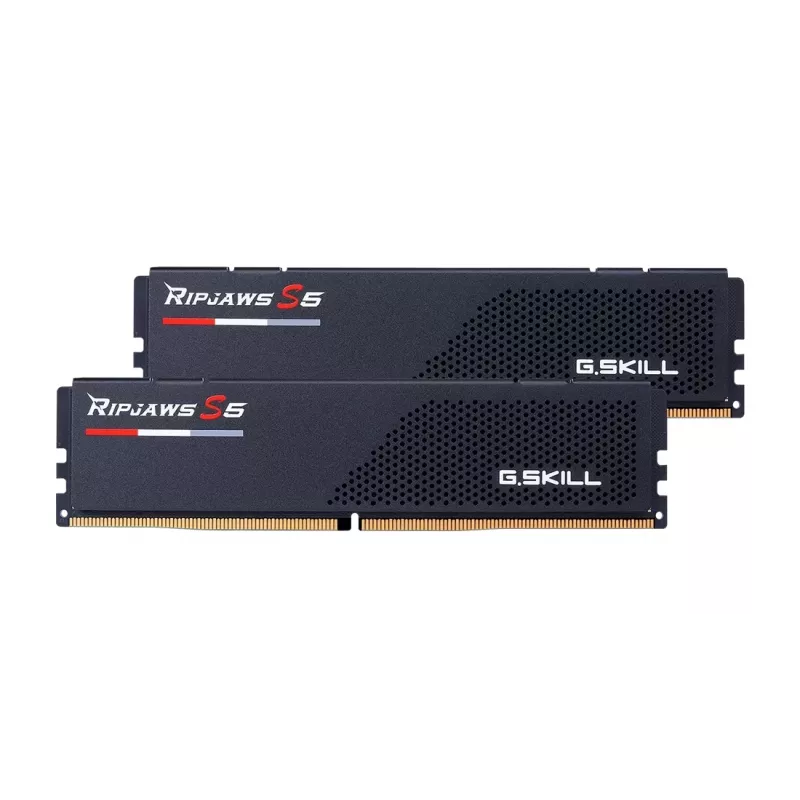 DIMM 64 GB DDR5-6000 (2x 32 GB) Dual-Kit, memoria RAM negra, F5-6000J3636F32GX2-RS5K, Ripjaws S5, INTEL XMP