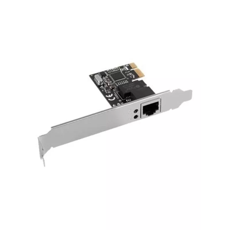 Tarjeta de red Ethernet interna LANBERG PCE-1GB-201, PCI Express, 1× RJ-45 Gigabit (1000 Mbit/s), negro