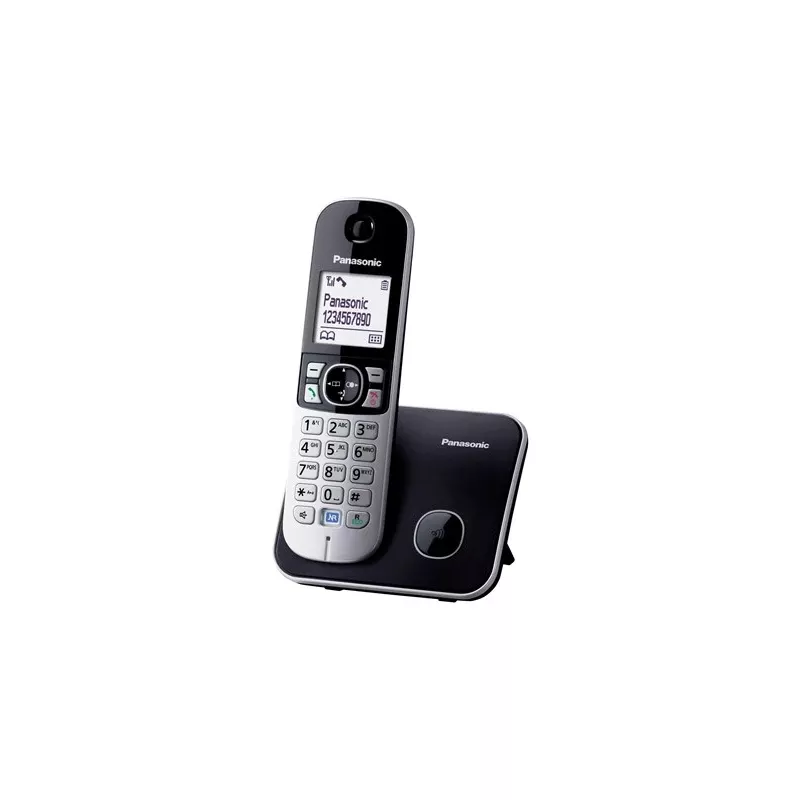 Panasonic KX-TG6811 Teléfono DECT con identificador de llamadas negro