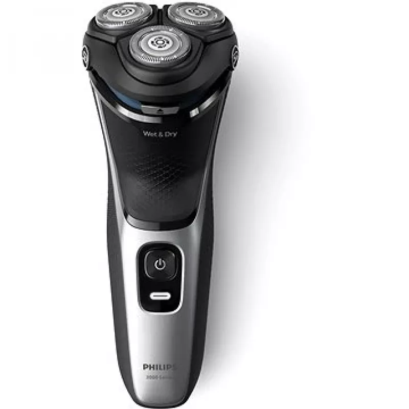 Afeitadora eléctrica Philips 3000 Serie S3143/00 — Sistema rotatorio de 3 cabezales, húmedo y seco, Li-Ion, 60 minutos de autonomía