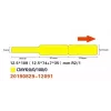 NIIMBOT RXL12.5109-65Y etiquetas térmicas 12,5 x 109 mm, 65 etiquetas por rollo, amarillas, para D11/D110